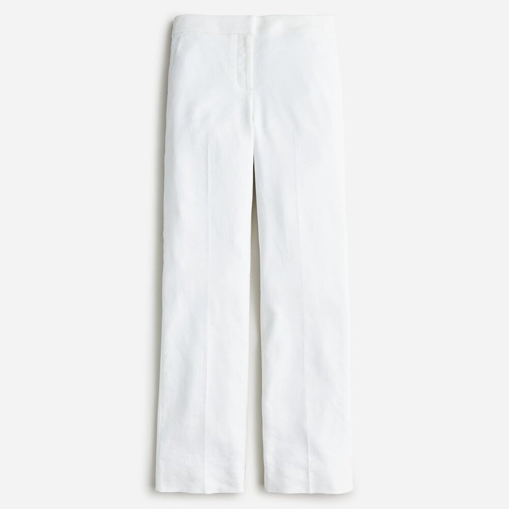 NWT Womens Size 18 18x32 J. Crew Willa Full Length Stretch Linen Flare Pant NEW
